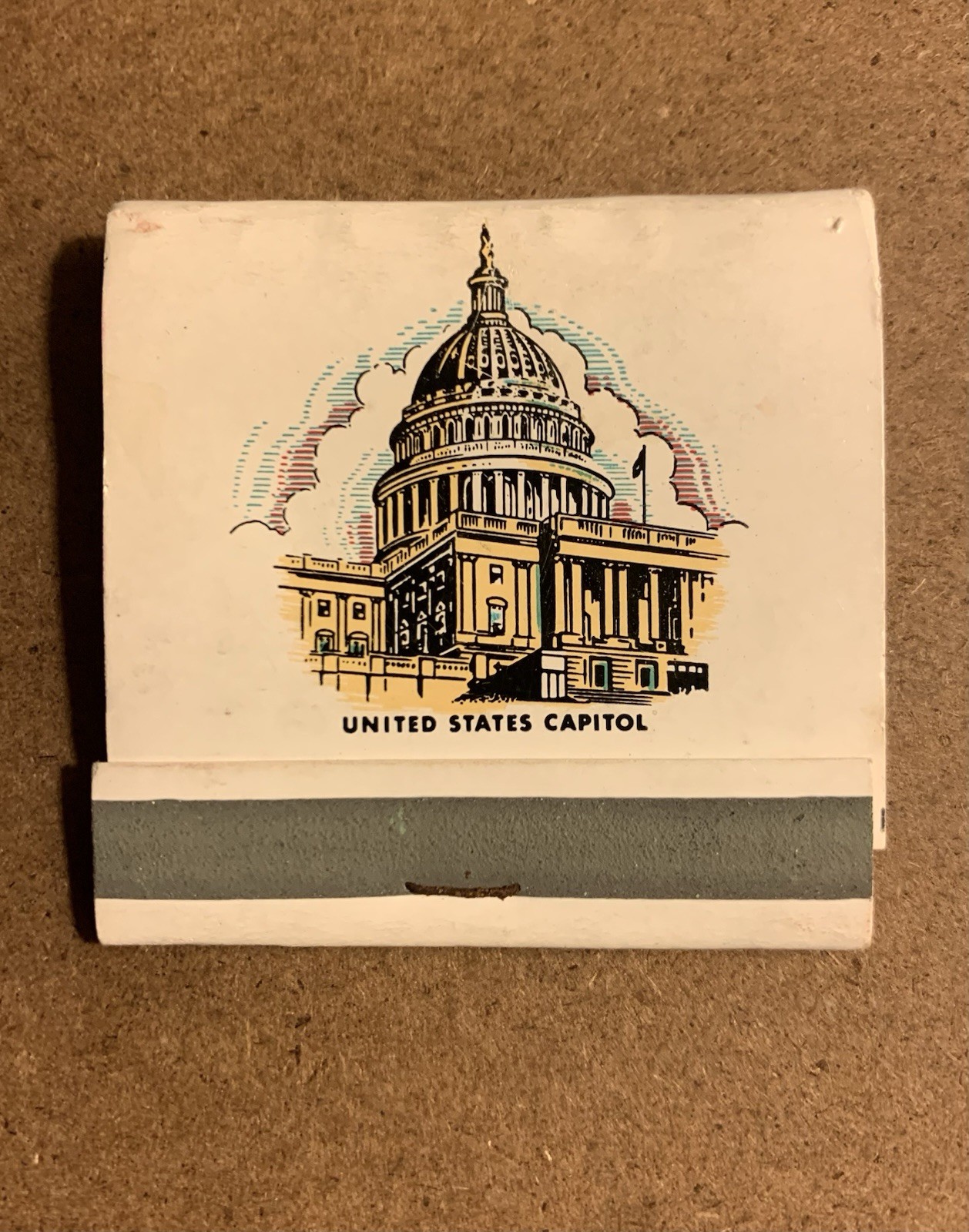 Washington DC ~ United States Capitol ~ Historic Matchbook, As Is*