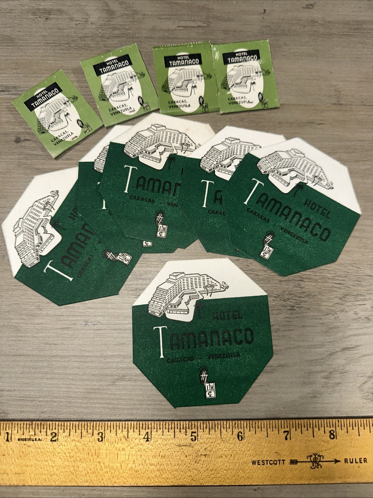 Hotel Tamanaco Caracas, Venezuela, Matchbooks And Drink Coasters Cardboard ￼