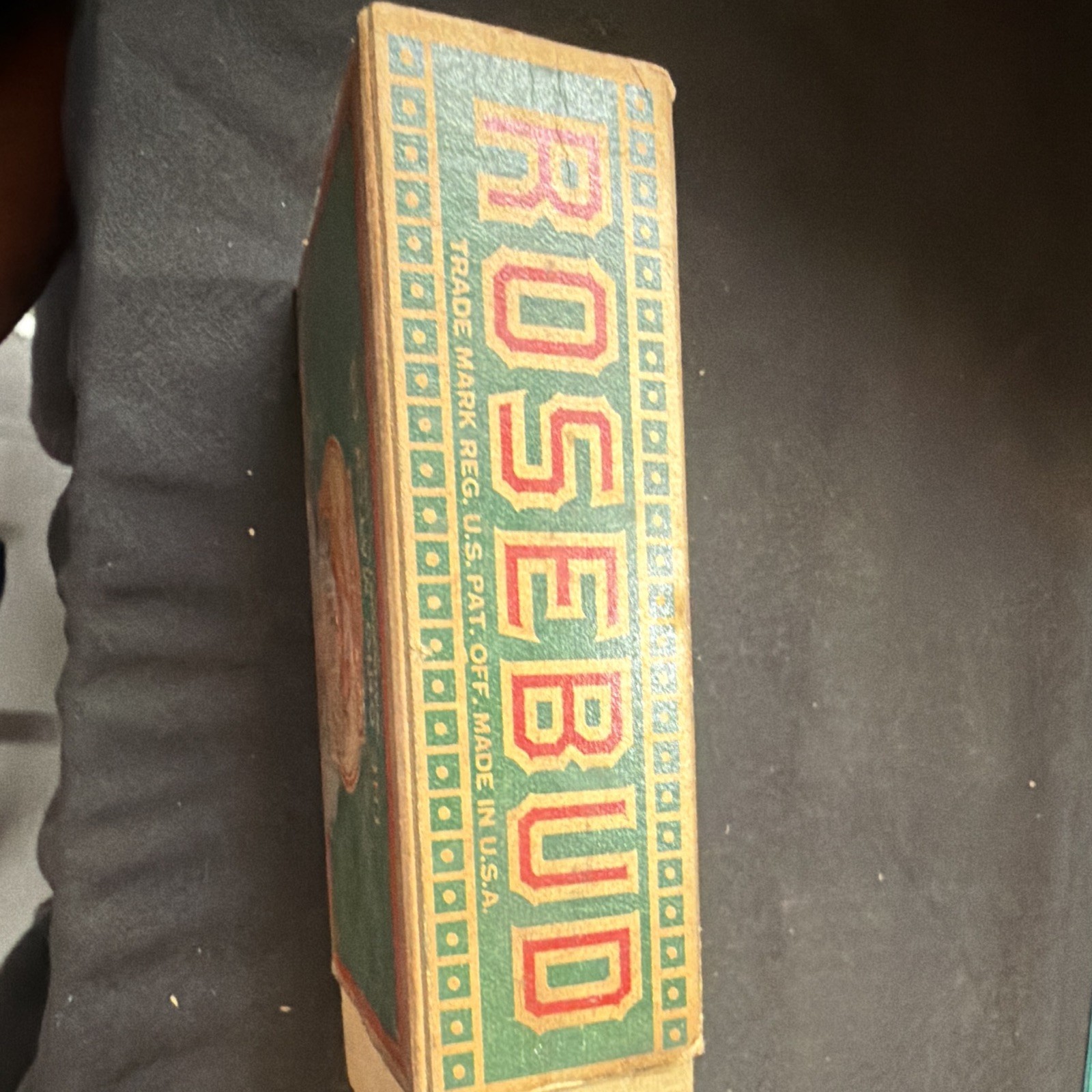 The Ohio Match Co Vintage Ohio Rosebud Matches Cardboard Matchbox Wadsworth