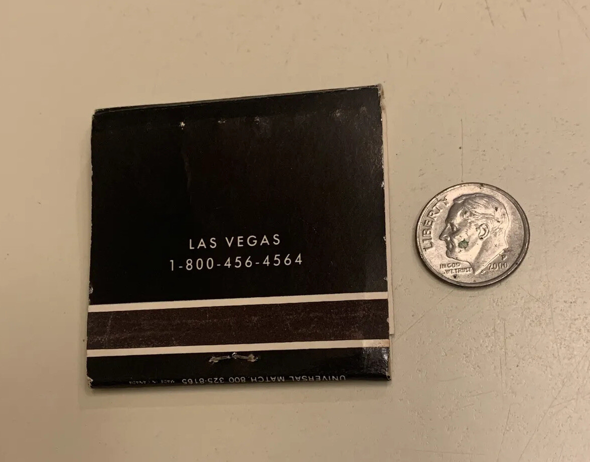 Vintage Mirage Casino Las Vegas Nevada Matchbook Advertisement Black Collect