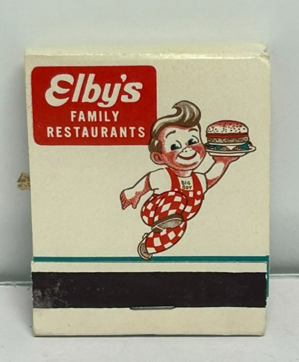 Vintage Elby’s Family Restaurants Carry-Out Service Matchbook Unstruck