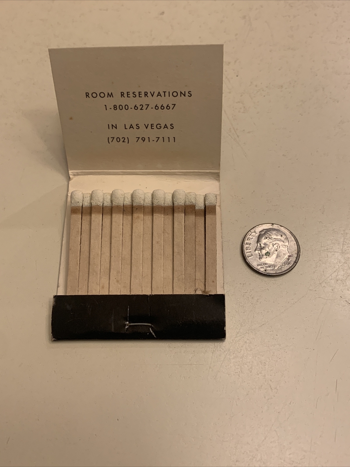 Vintage Mirage Casino Las Vegas Nevada Matchbook Advertisement Black Collect