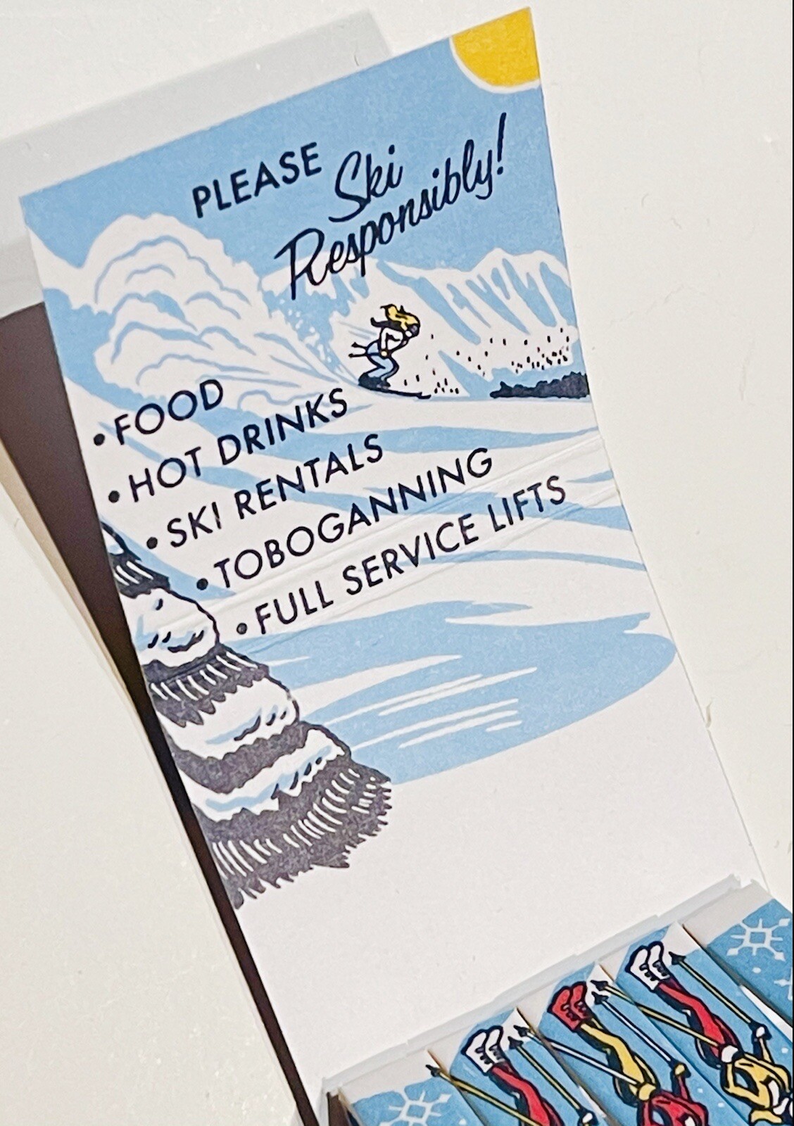 Feature Matchbook “The Bunny Hill” MCM Design Ski Bunny