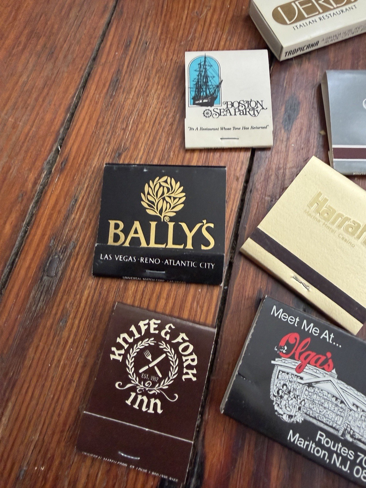 Vintage Southern New Jersey match books & boxes lot of 12