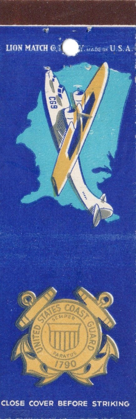 Vintage Matchcover United States Coast Guard
