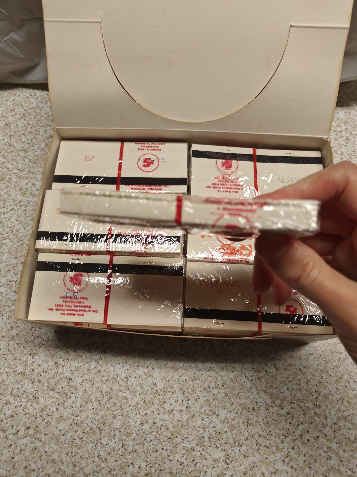Match Paks Ohio Match Co With Original Display Carton And Cardboard Box NOS