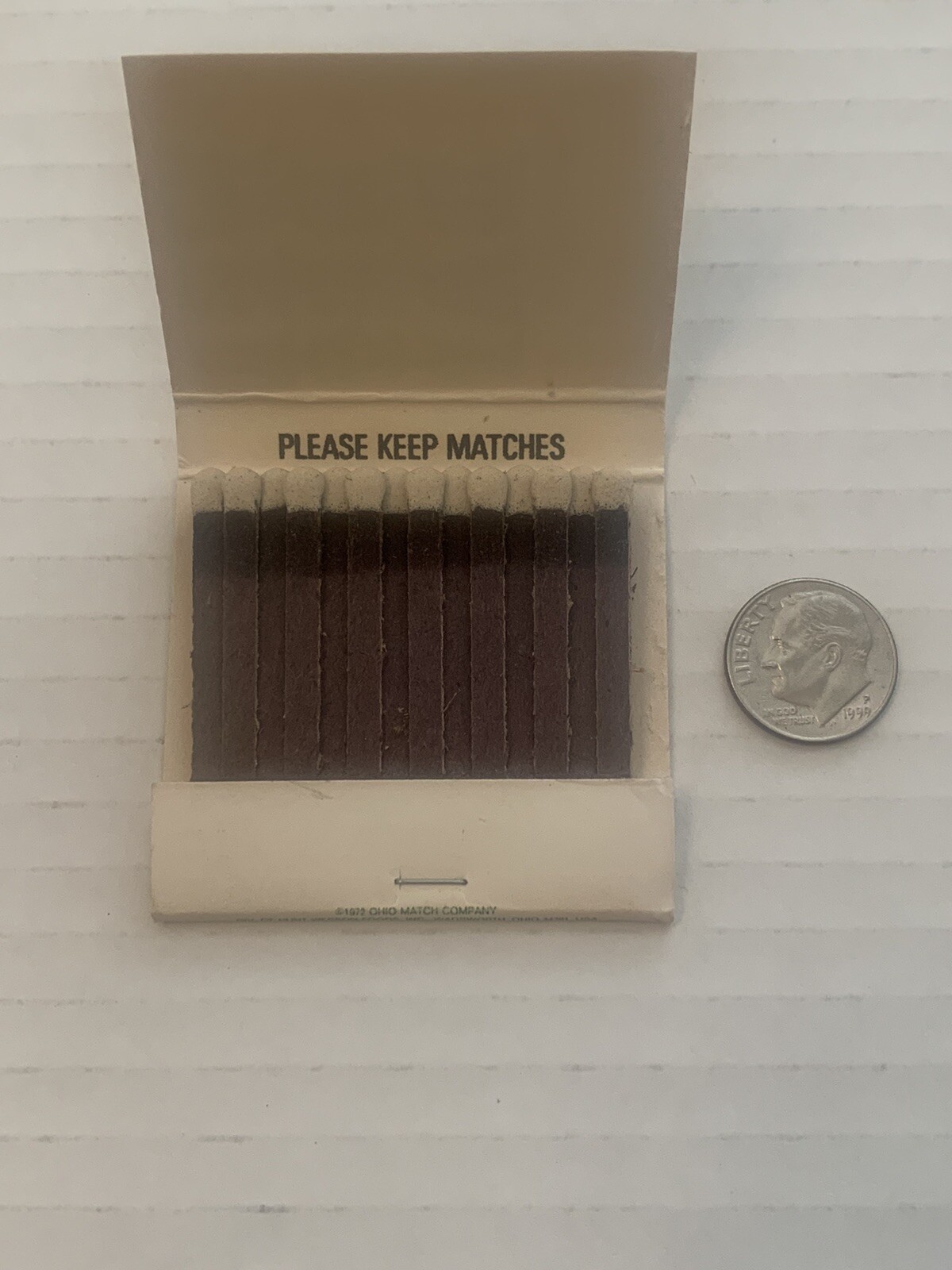 Vintage Wednesday Matchbook Full Ad Unstruck Matches Souvenir Halfway To Friday