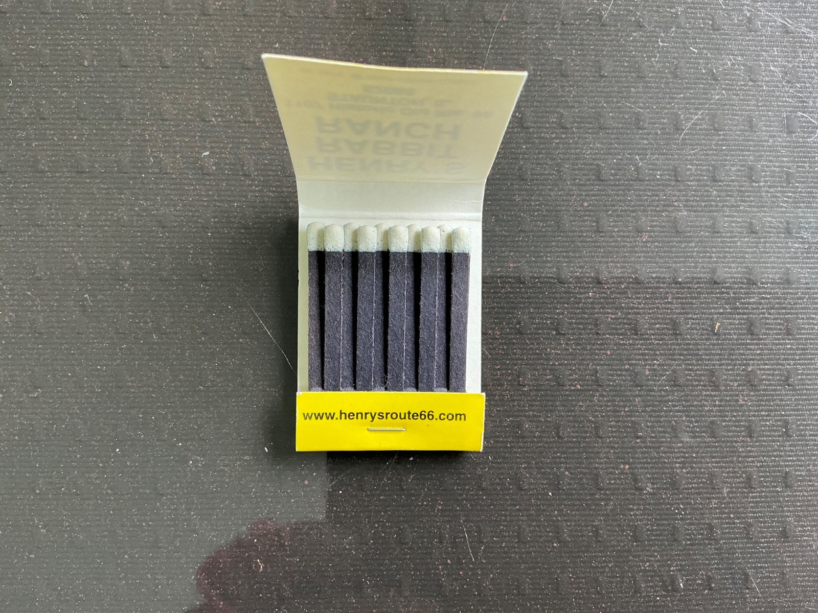 Henry’s Rabbit Ranch unused book matches from Route 66, now closed, Free S&H!