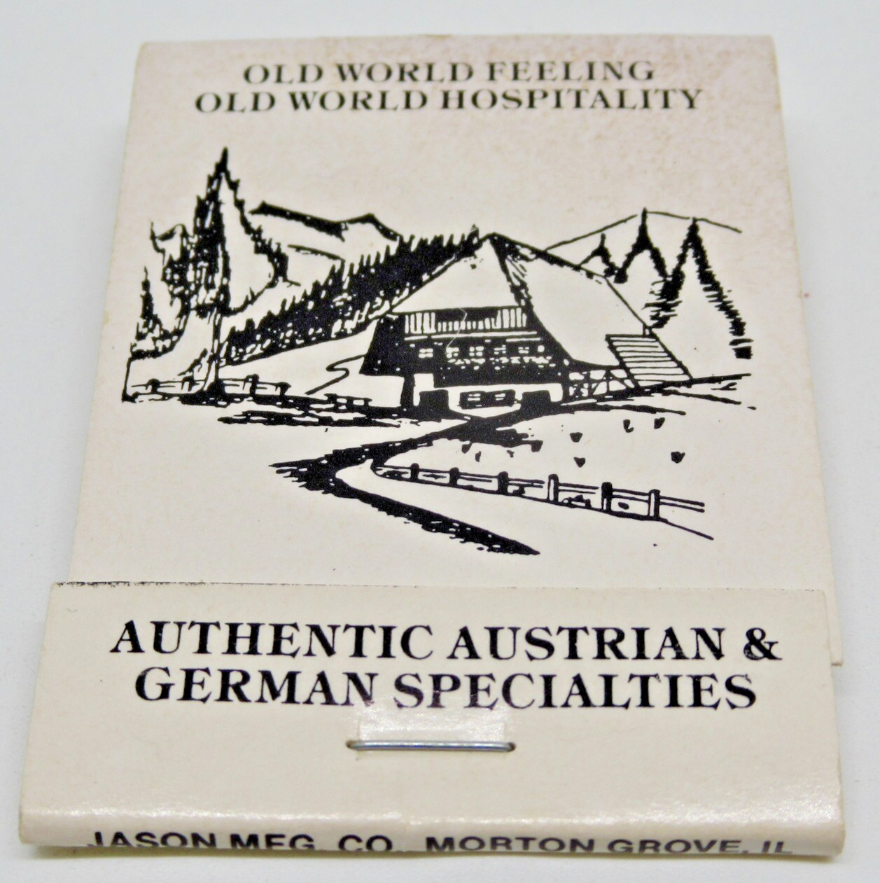 Black Forest Chalet CHICAGO Morton Grove Illinois Waukegan Road FULL Matchbook