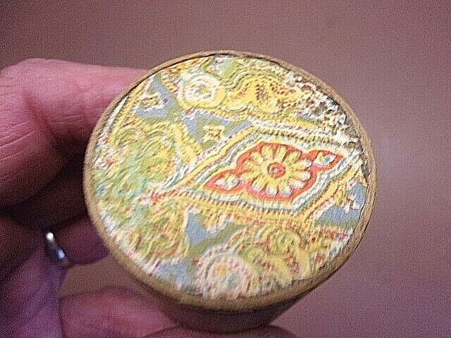 Early Lacquered Cardboard Made in Ausia Wooden Matchstick Holder w/Matches Neat!