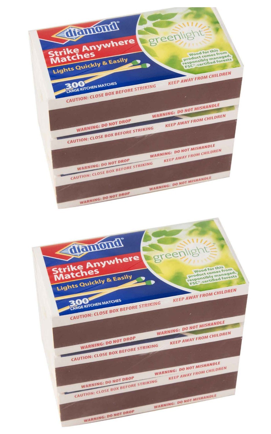 (6 Boxes) Diamond Strike Anywhere Vintage Matches 300 per box Total1800 FreeShip