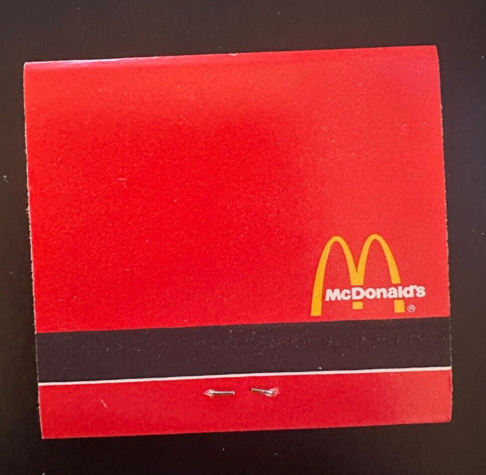 McDonald’s Matches – Unused, Brand New, 1970s, 1980s, Vintage You You’re The One