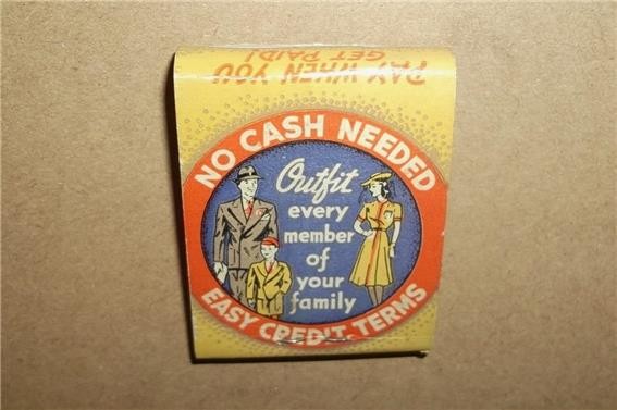 VINTAGE STEWART’S CLOTHING & JEWELRY AKRON OHIO w/ ILLUSTRATED MATCHES MATCHBOOK