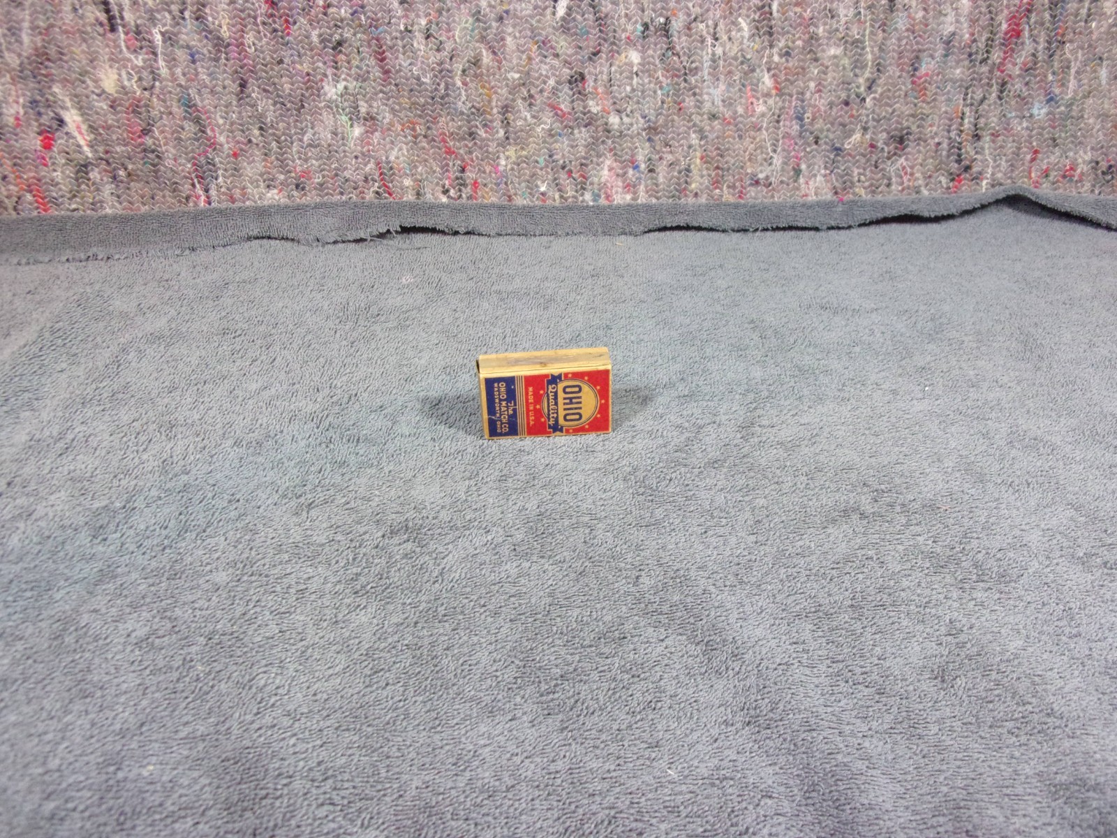 VINTAGE OHIO MATCH CO. SAFETY MATCHES CARDBOARD MATCH BOX EMPTY (NO MATCHES)