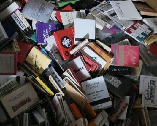 FRESH Lot of 65 Estate Mint Batch Vintage Full Unused Matchbooks No Dups Look😉