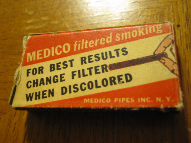 Genuine Medico Filters Small Soft Cardboard Empty Box matchbook