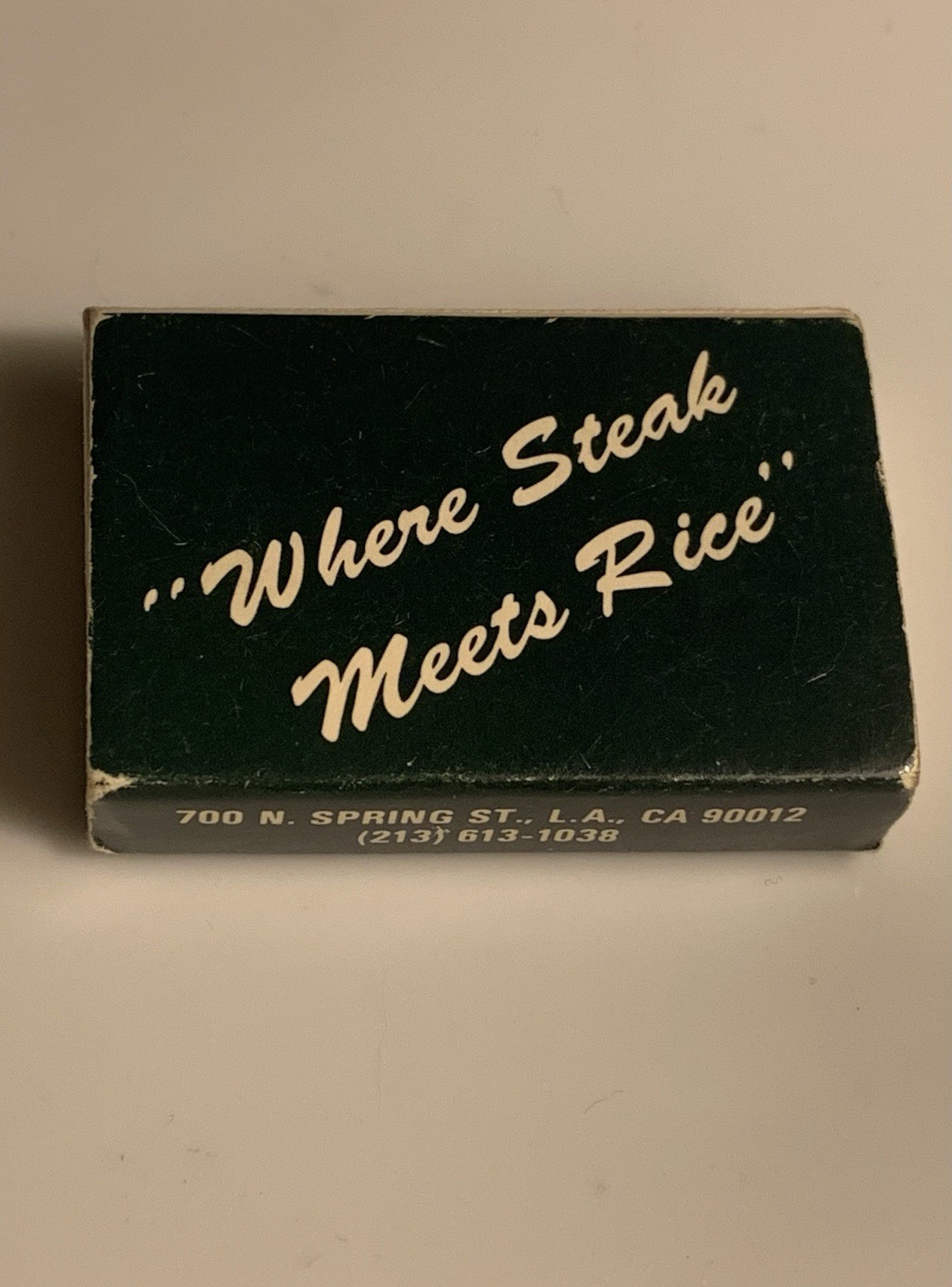 Chinatown LA ~ The Savoy ~ Where Steak Meets Rice ~ HTF ~ Vintage Matchbox