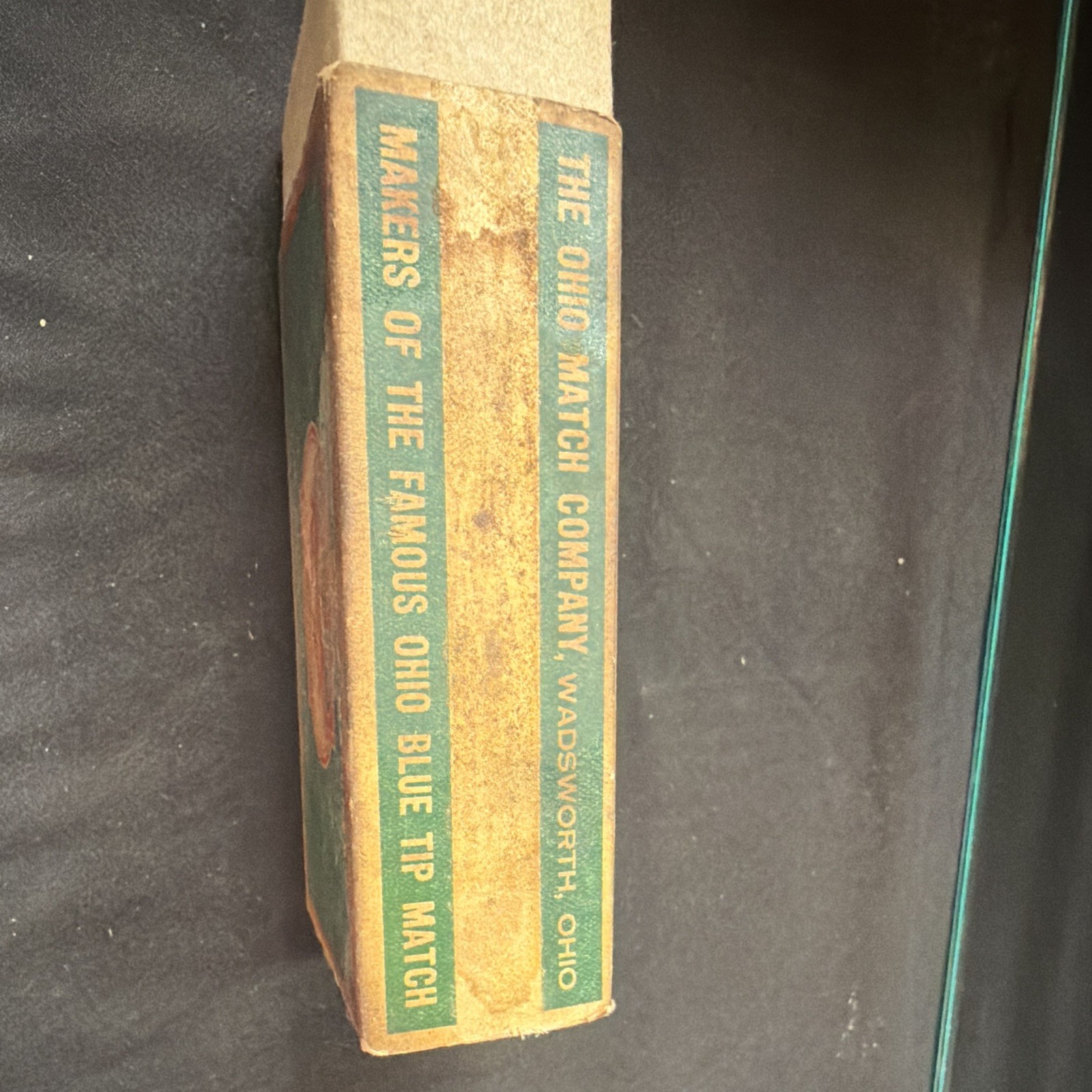 The Ohio Match Co Vintage Ohio Rosebud Matches Cardboard Matchbox Wadsworth