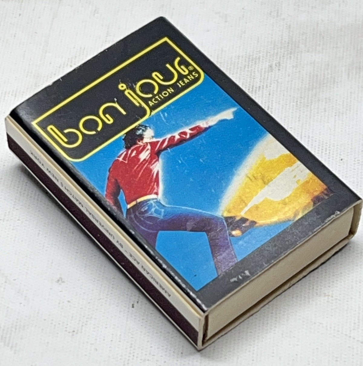Vtg Bon Jour Action Jeans Advertising Unstruck Matchbox Michael Jackson Levis