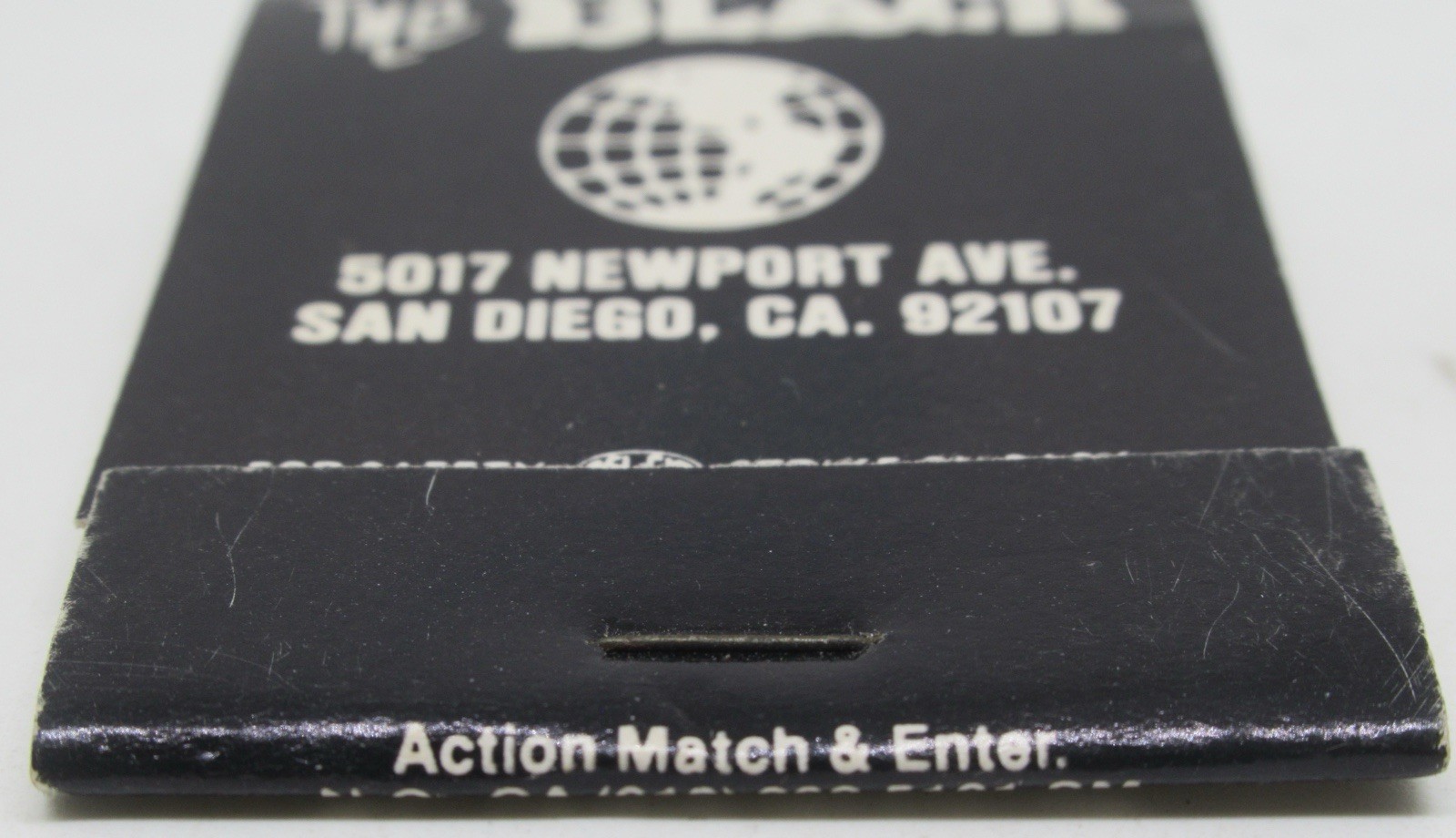 The Black “Head Shop” SAN DIEGO California Ocean Beach Newport Av FULL Matchbook
