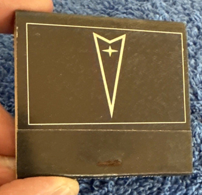 Vtg Matchbook Wide-Track Pontiac Buick Franklin Tn Advertising Starlight Black