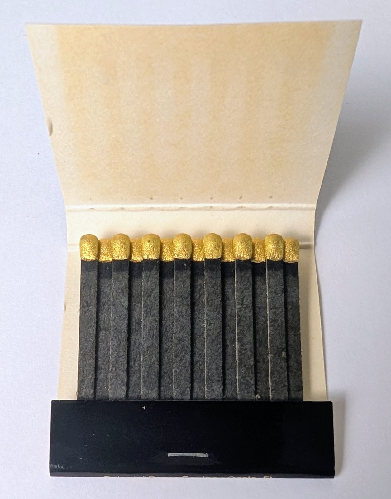Vintage Crown Hotel Matchbook Inverness Florida FL Full Unused Black Gold