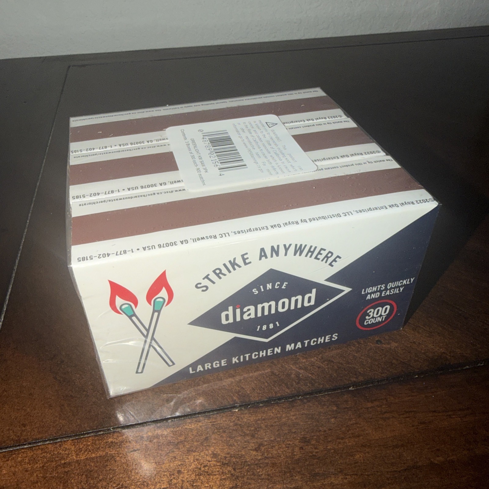 (3 boxes) (300 per box)Vintage Diamond Strike Anywhere Matches