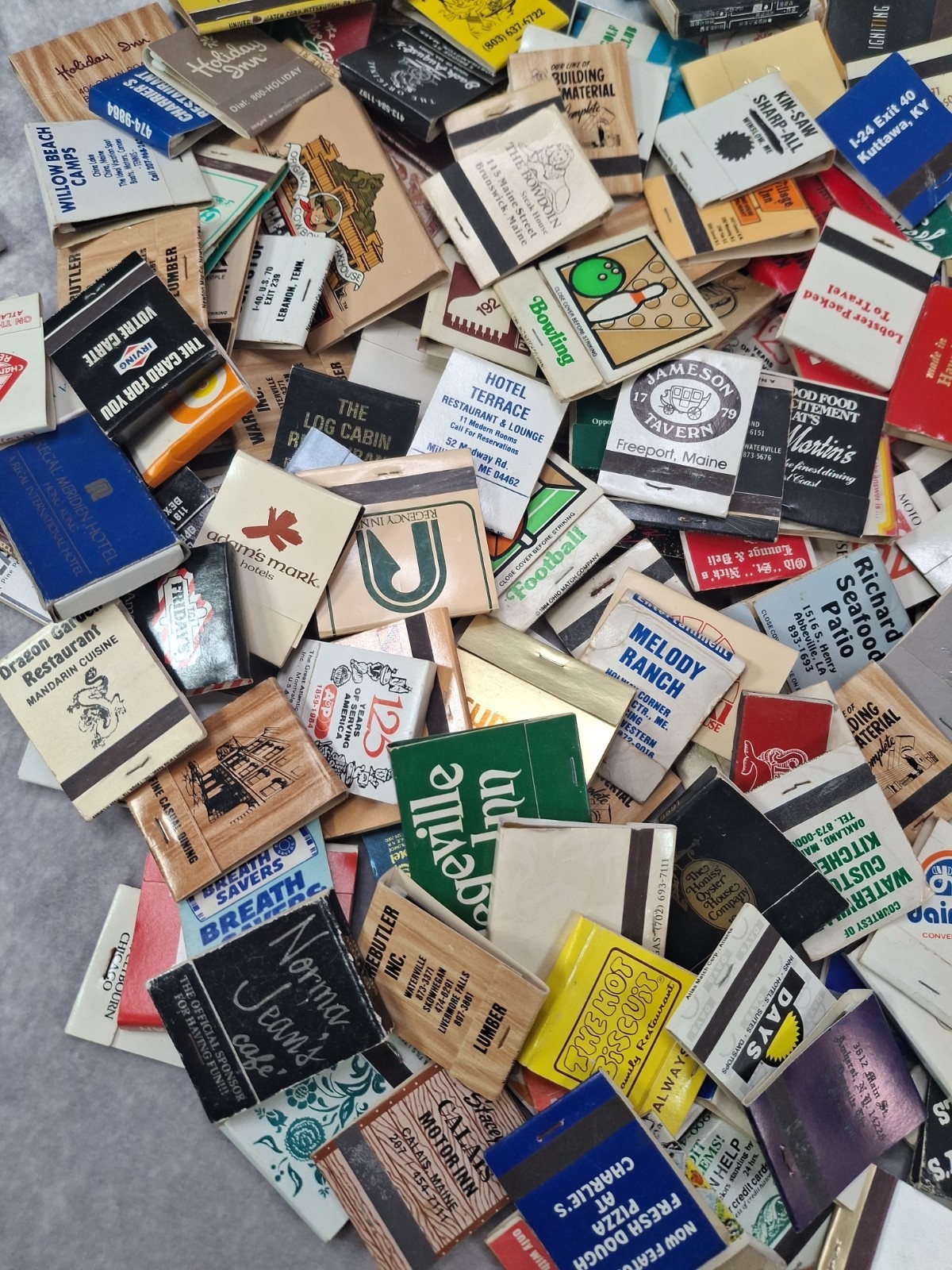Lot Of 50 Assorted New/ Used Matchbooks /Matchboxes -Random Selection Vintage