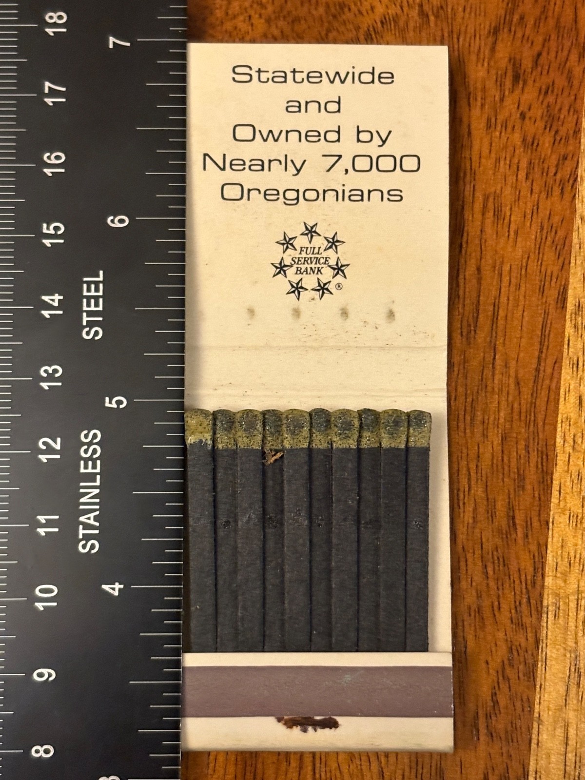 U.S. Bank Full Matchbook United States National Bank of Oregon Vintage Matches