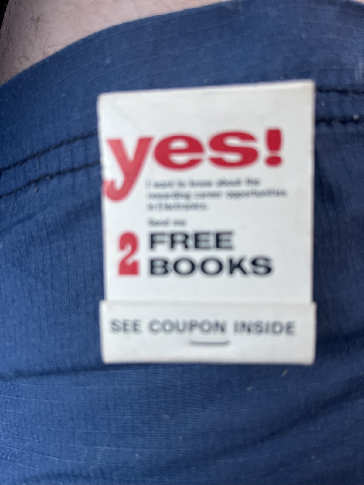 Yes! 2 Free Books Vintage Matchbook See Coupon Inside