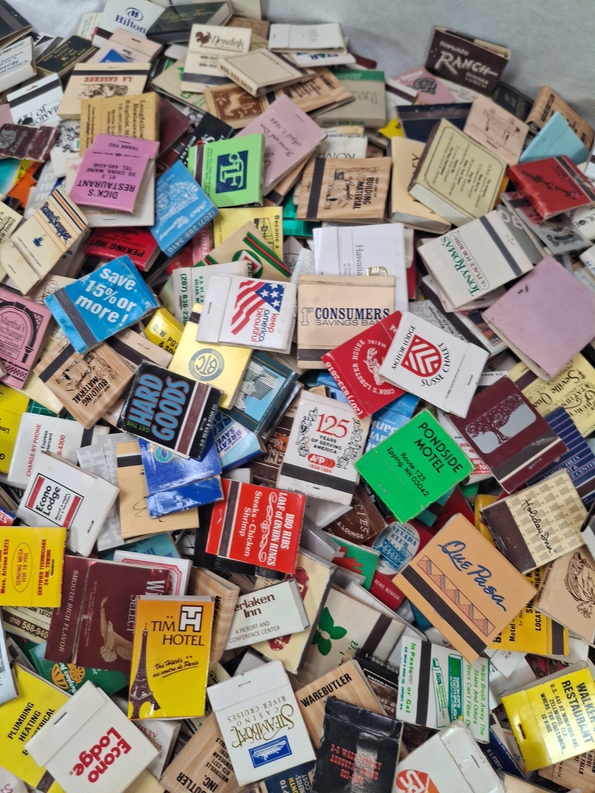 Lot Of 50 Assorted New/ Used Matchbooks /Matchboxes -Random Selection Vintage