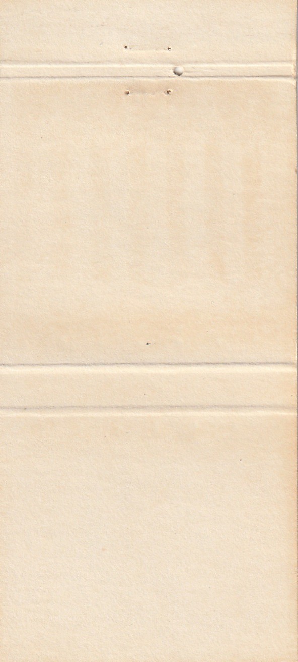MATCHBOOK COVER – MISSOURI TOURISM COMMISSION – JERRERSON CITY – UNSTRUCK