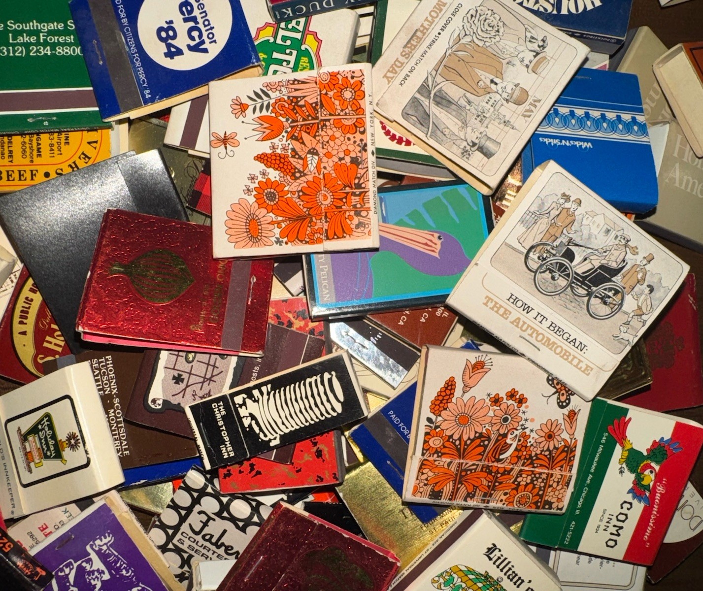 25 RANDOM Vintage Matchbook & Matchbox Lots | Restaurants, Art, Hotels