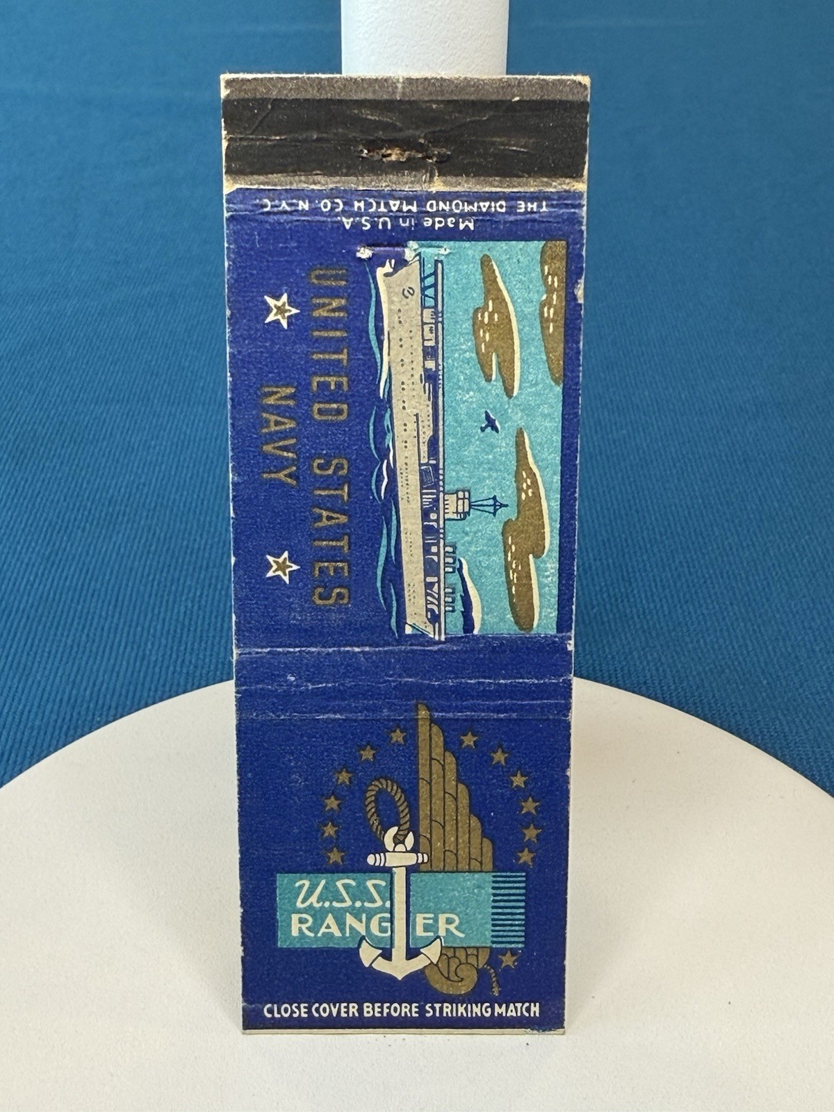 USS Ranger United States Navy Ship VTG Matchbook Cover 1259