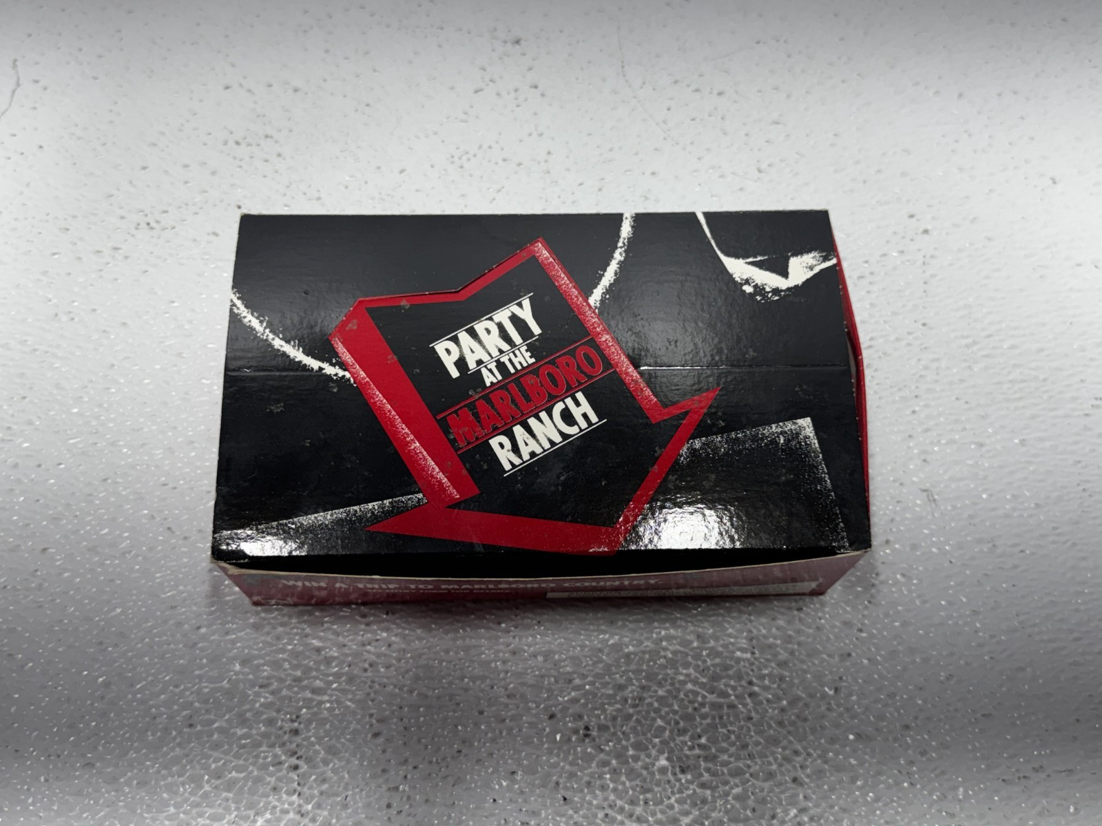 RARE FIND🚨Party At The Marlboro Ranch 1998 Matchbooks Black Red Matches Box