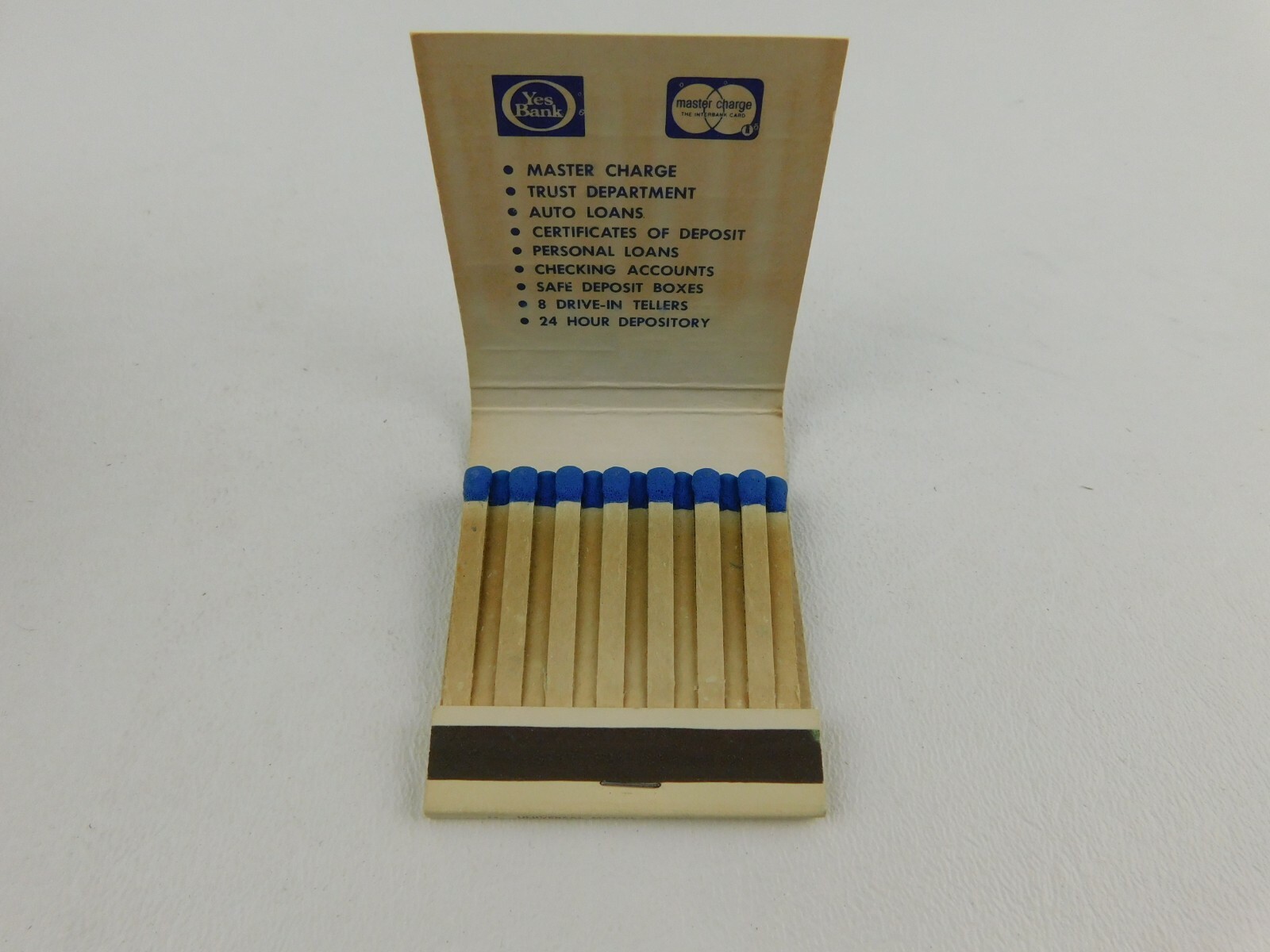 Yes Bank The Orlando Bank Trust Co FL Front Strike Unstruck Vintage Matchbook Ad