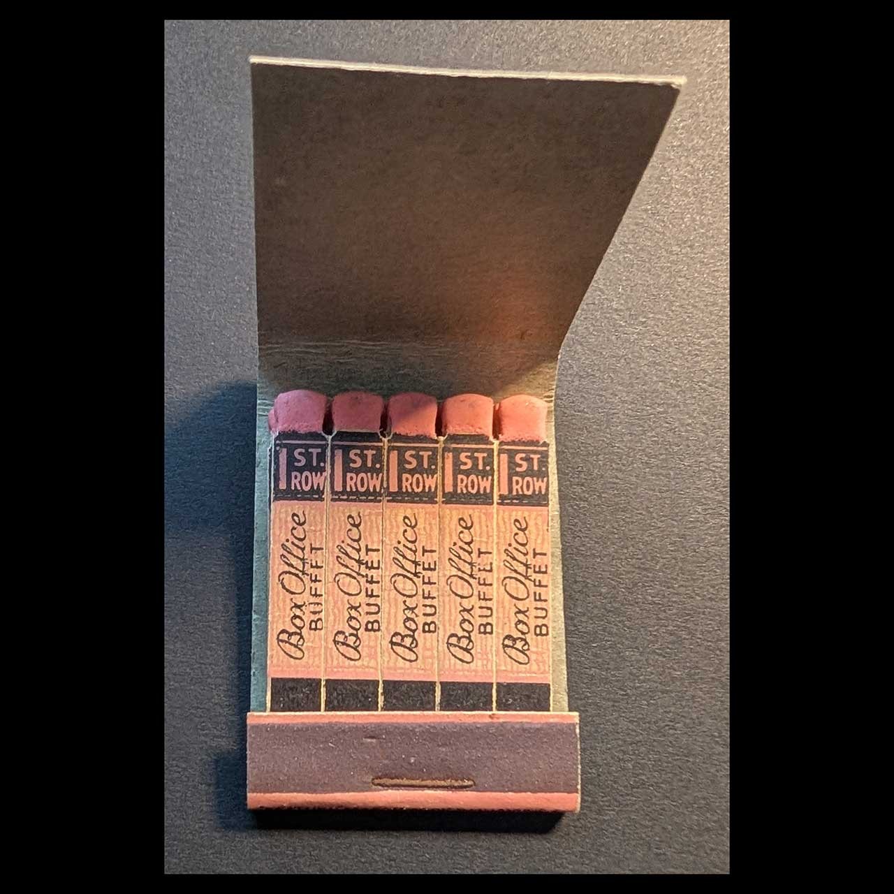 Full Book Feature Matchbook Box Office Buffet New Haven, CT