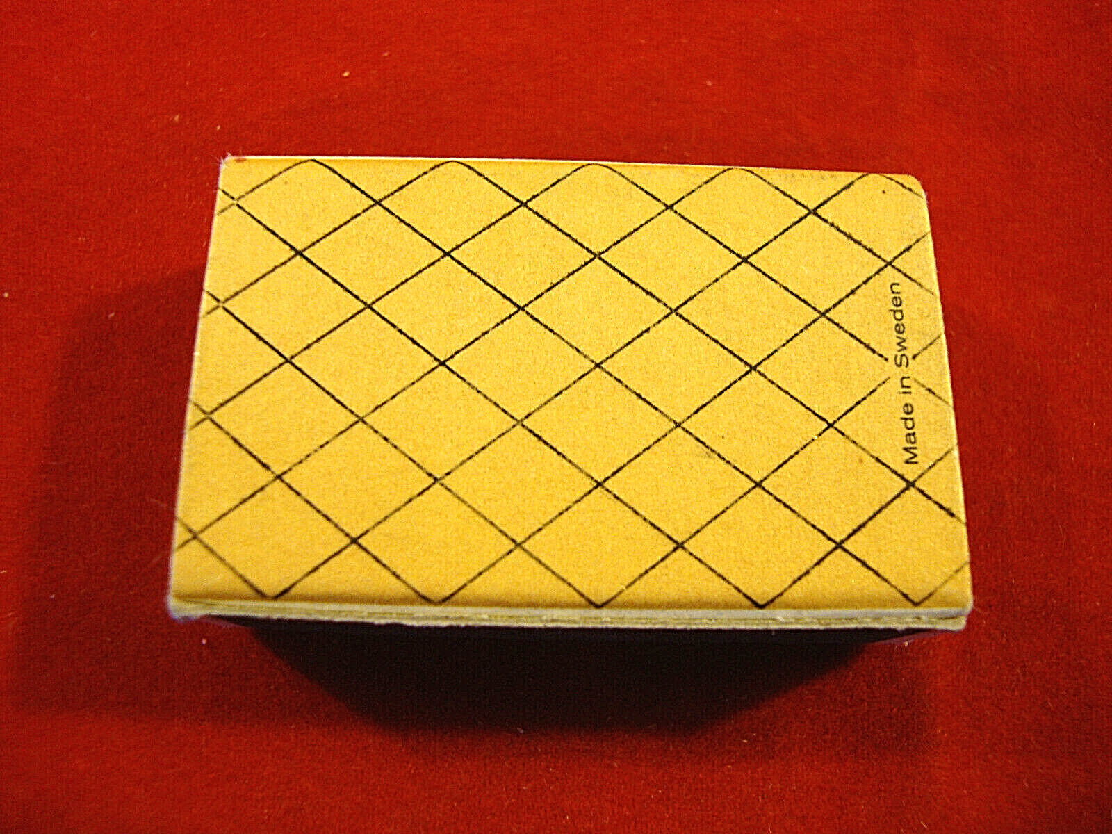 Vintage Small Matchbox from “Elysium” Unstruck w/Black Tip Matches-Made Sweden