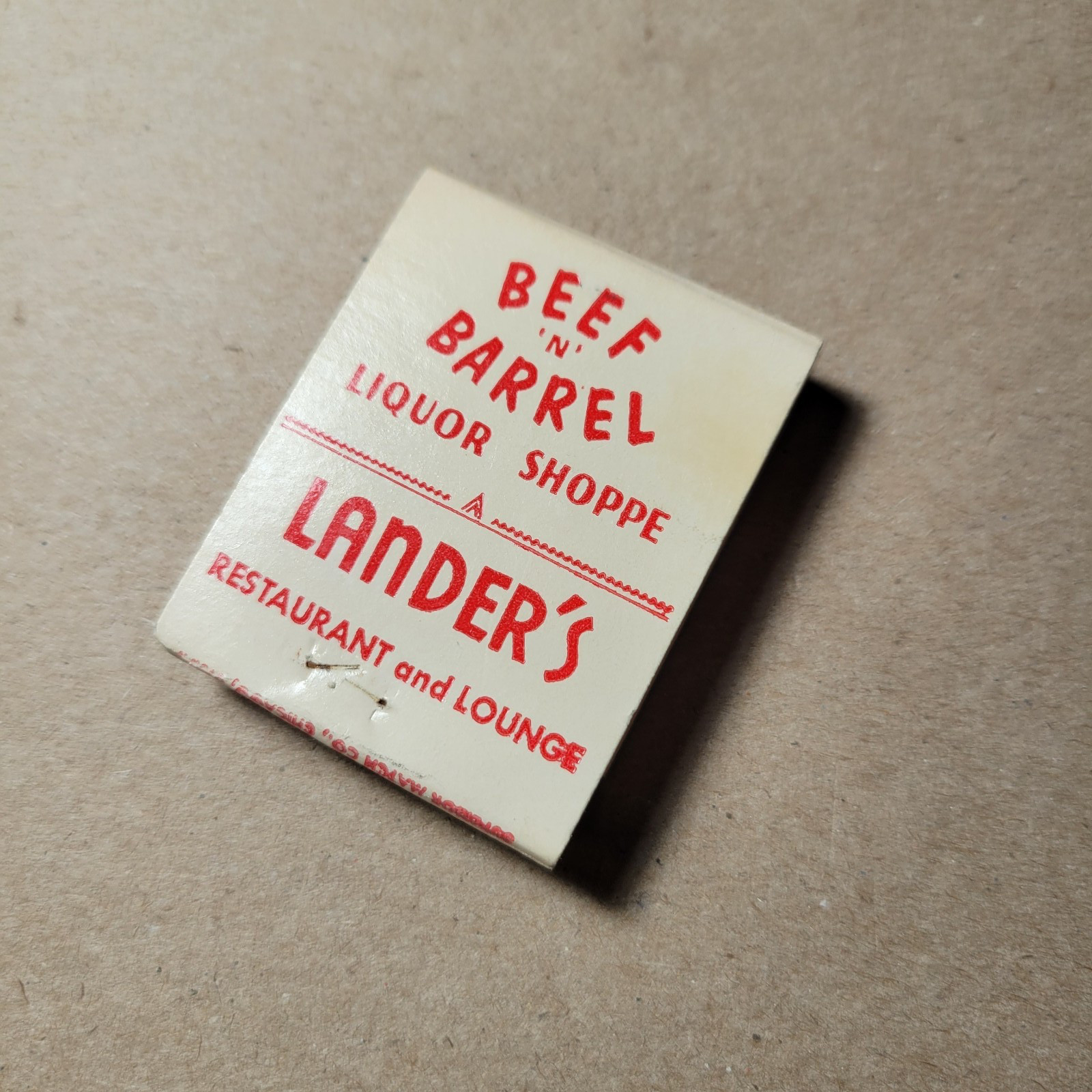 Matchbook Cover Chalet Motels Lander’s Elk Grove Village IL Illinois