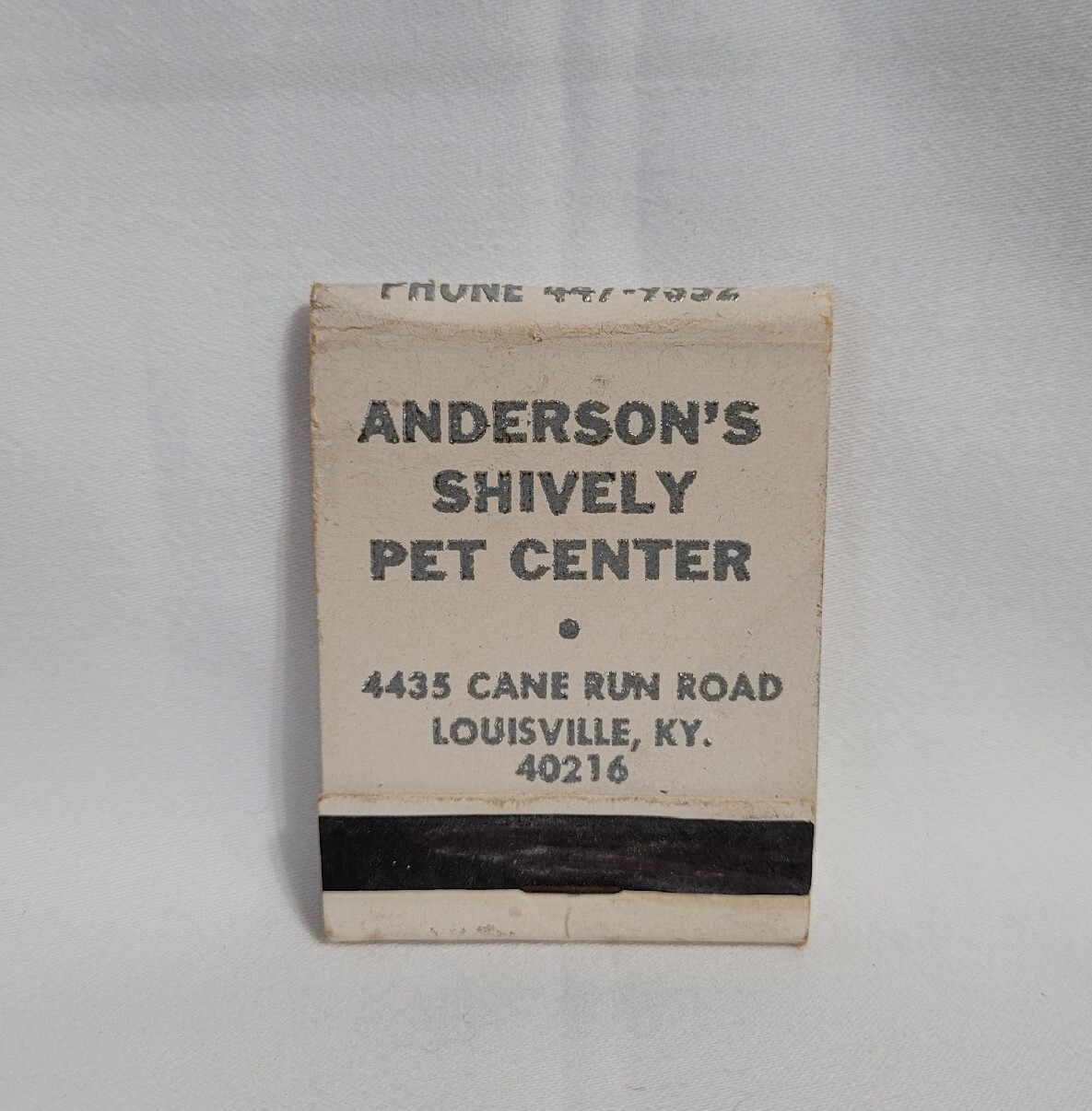 Vintage Matchbook Cover Anderson’s Shively Pet Center Louisville KY Advertising