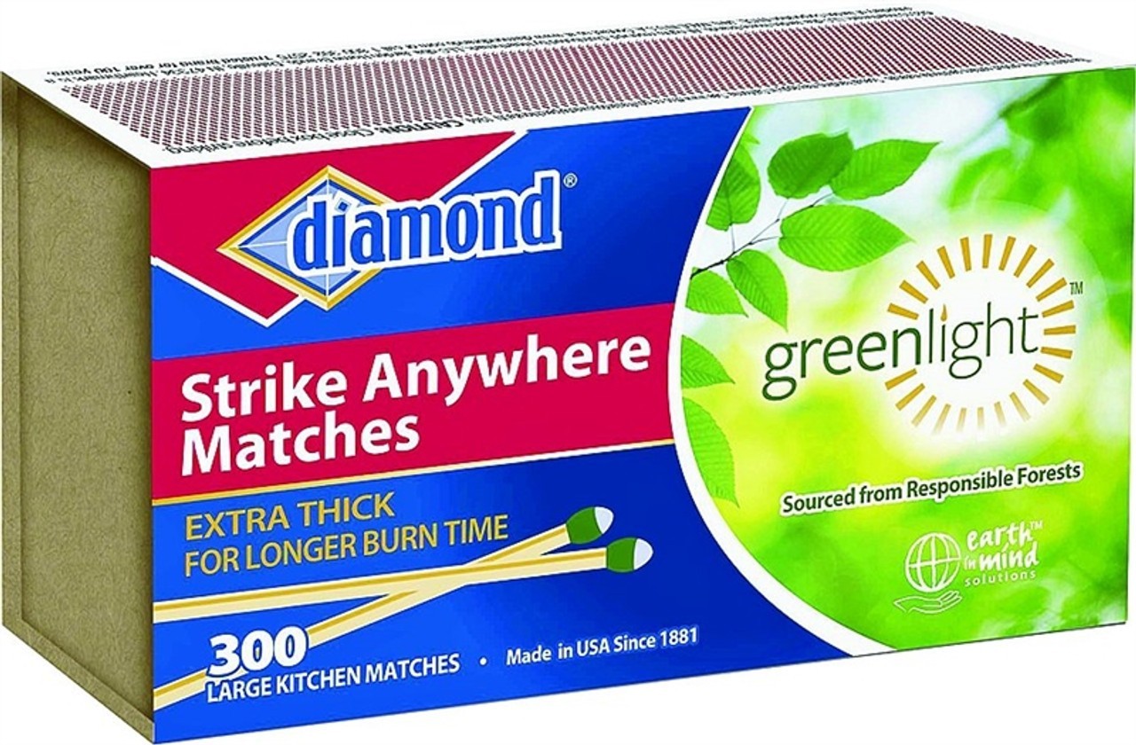 (5 Boxes) Vintage Diamond Strike Anywhere Matches 300ct Total 1500 Free Shipping