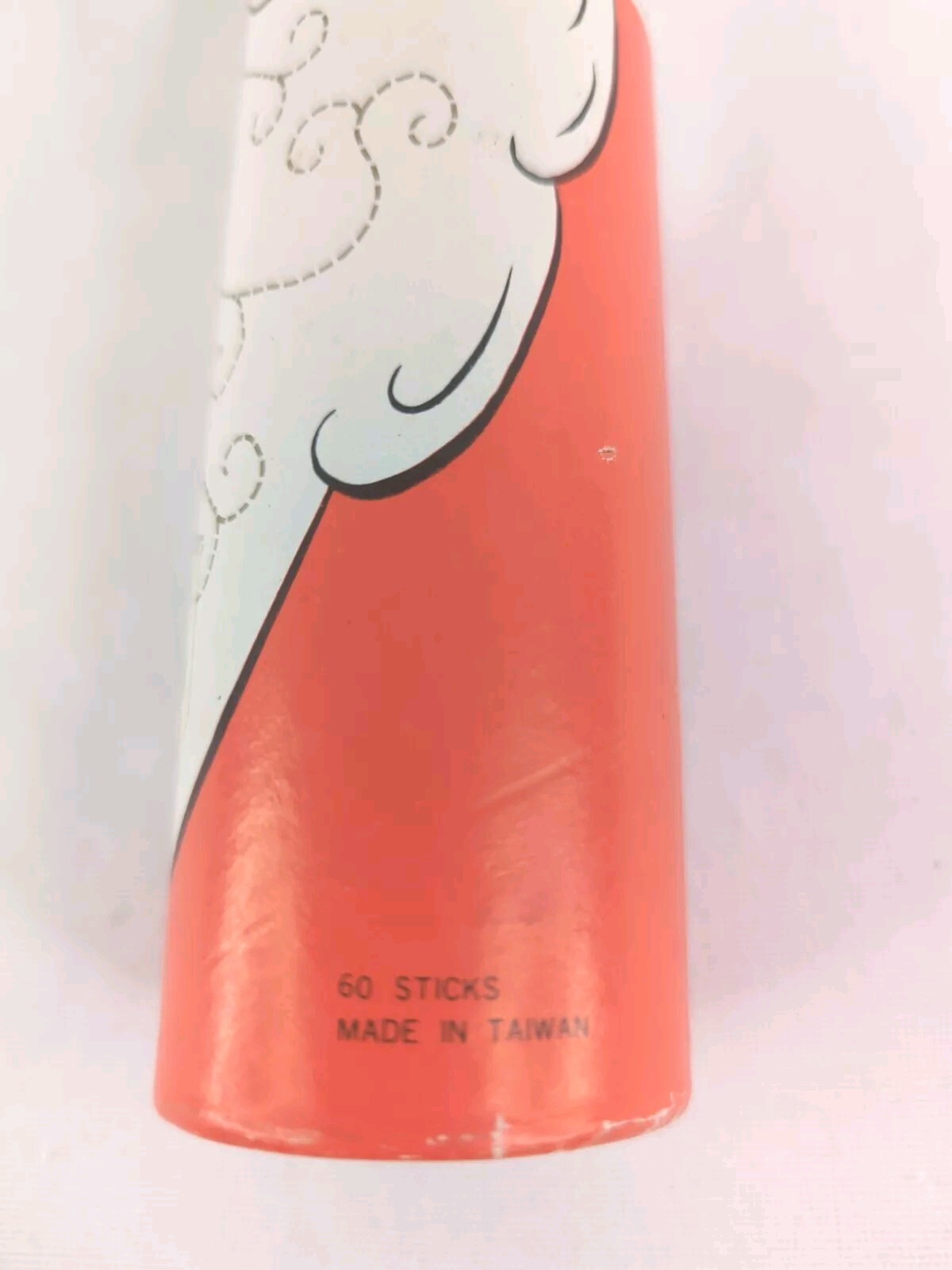 MATCHES Retro Santa VINTAGE Cardboard Tube Light Long Capri Christmas Fireplace