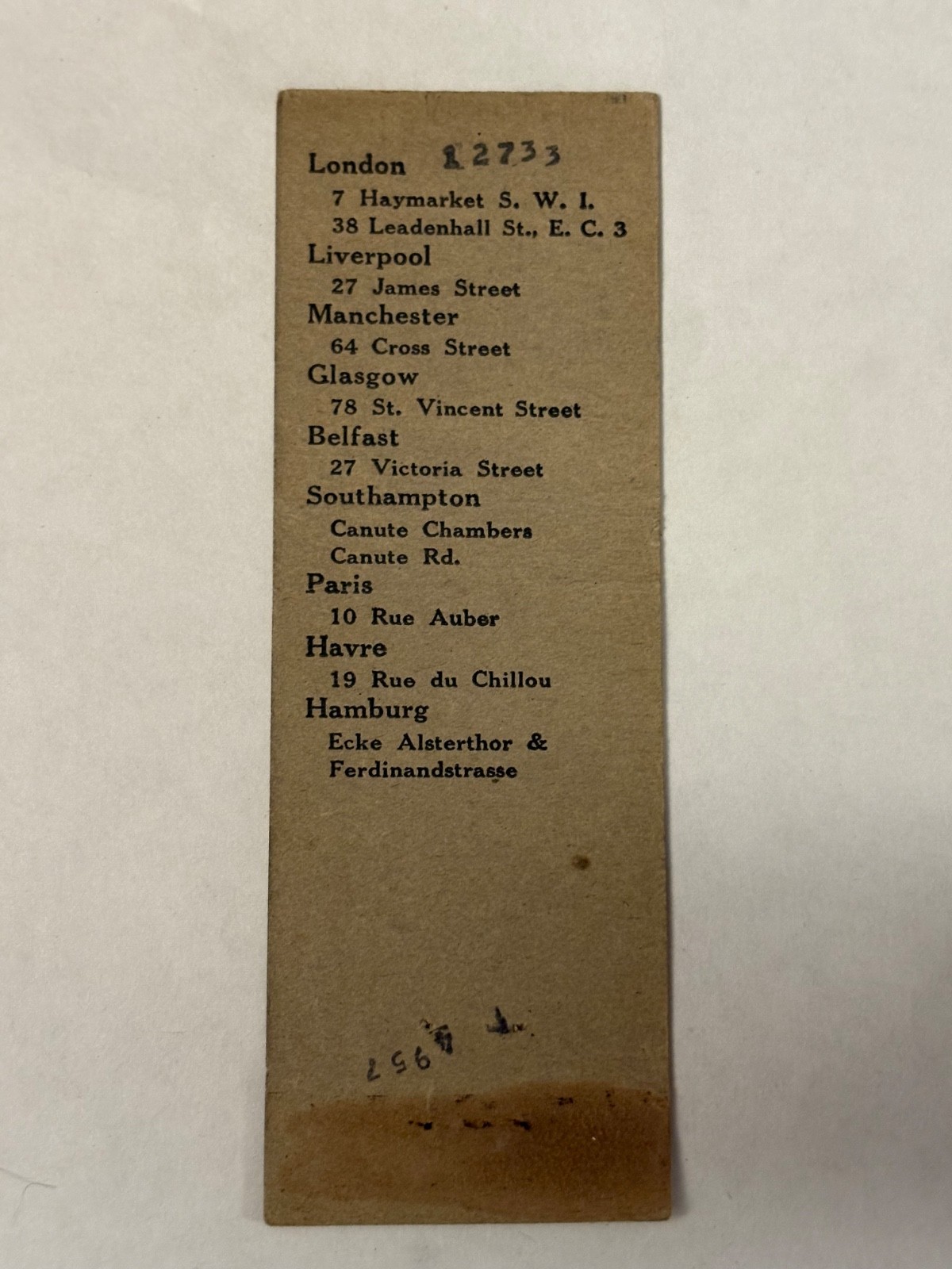 United States Lines Matchbook Cover U.S. US Eagle American Way America Boat Ship