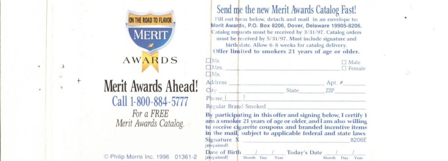 YOU’RE GOT MERIT-YES YOU CAN!-EMPTY-TWO INCHES WIDTH-MATCHBOOK-1996