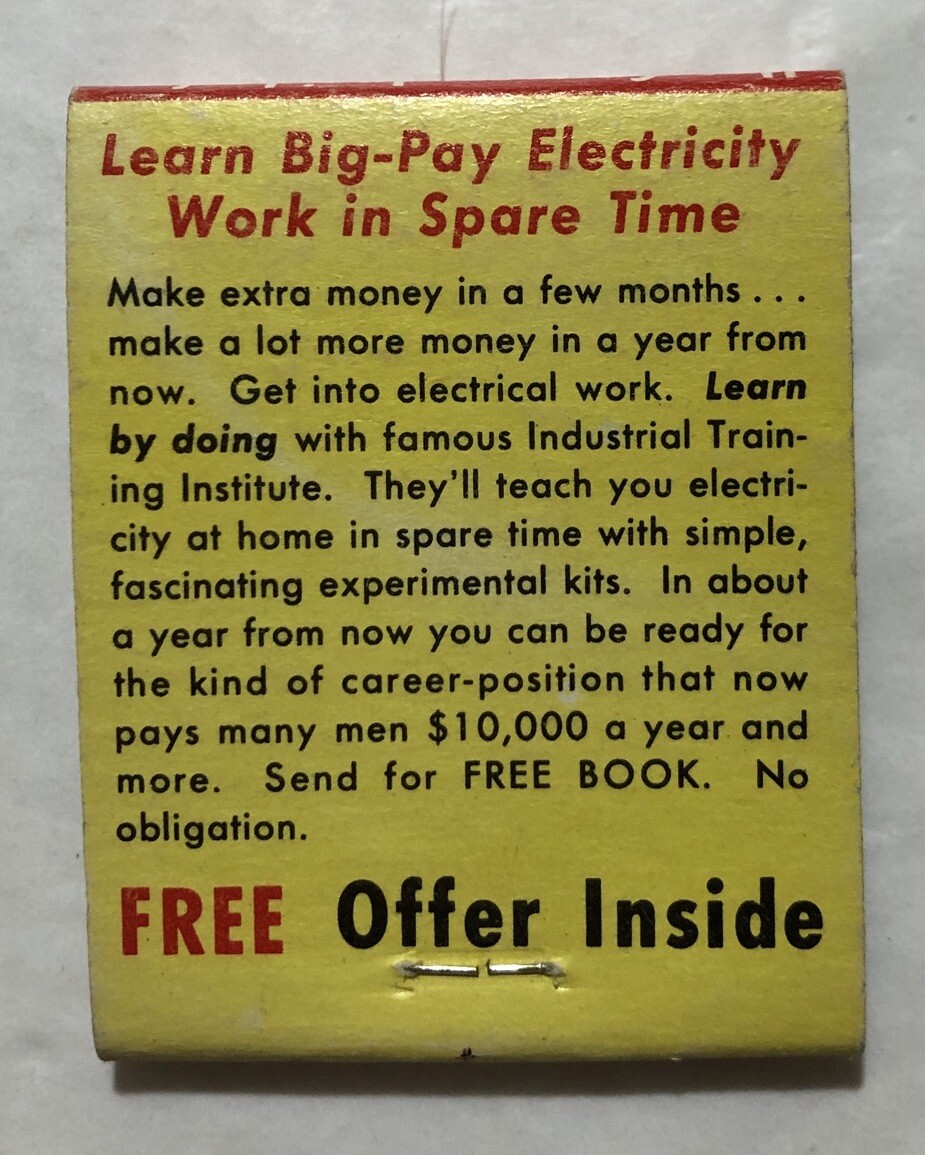 Yes! Learn Electricity At Home Matchbook