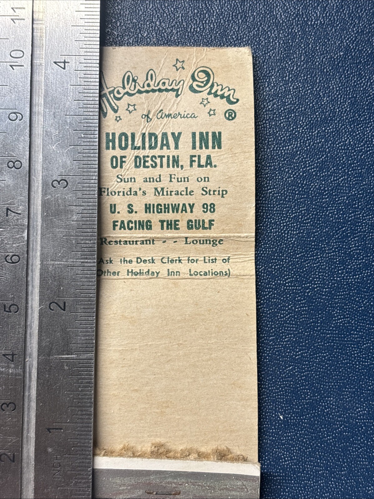 Vintage Holiday Inn Destin Florida US Highway 98 Black Empty