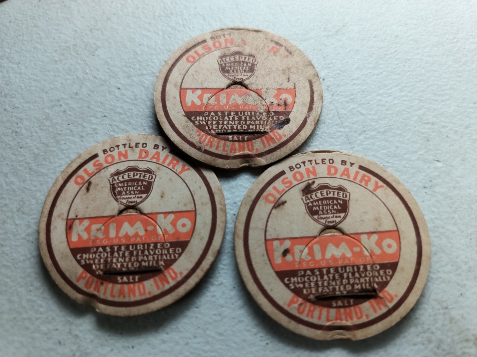 12 VINTAGE CARDBOARD MILK TOPS **VERY GOOD CONDITION**