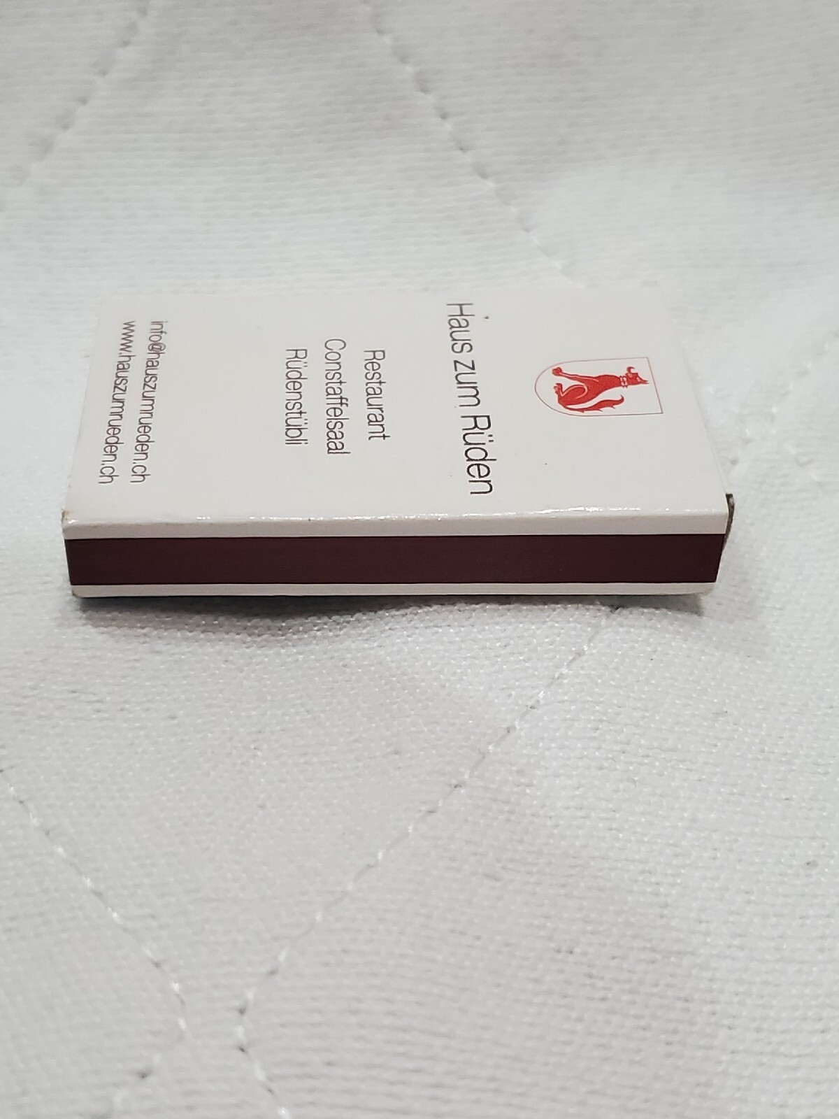 Haus Zum Ruden Fritz Haller-Konig Zurich Switzerland Cardboard Matchbox
