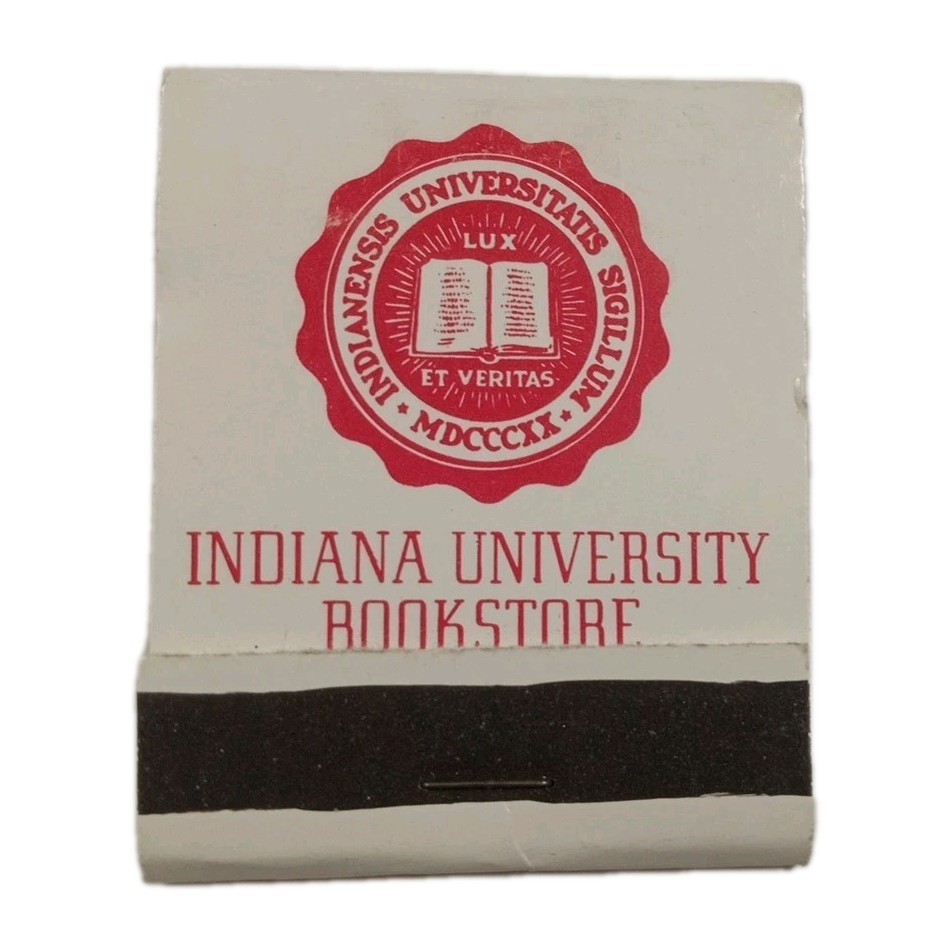 Indiana University Bookstore Bloomington Indiana Full Vintage Matchbook