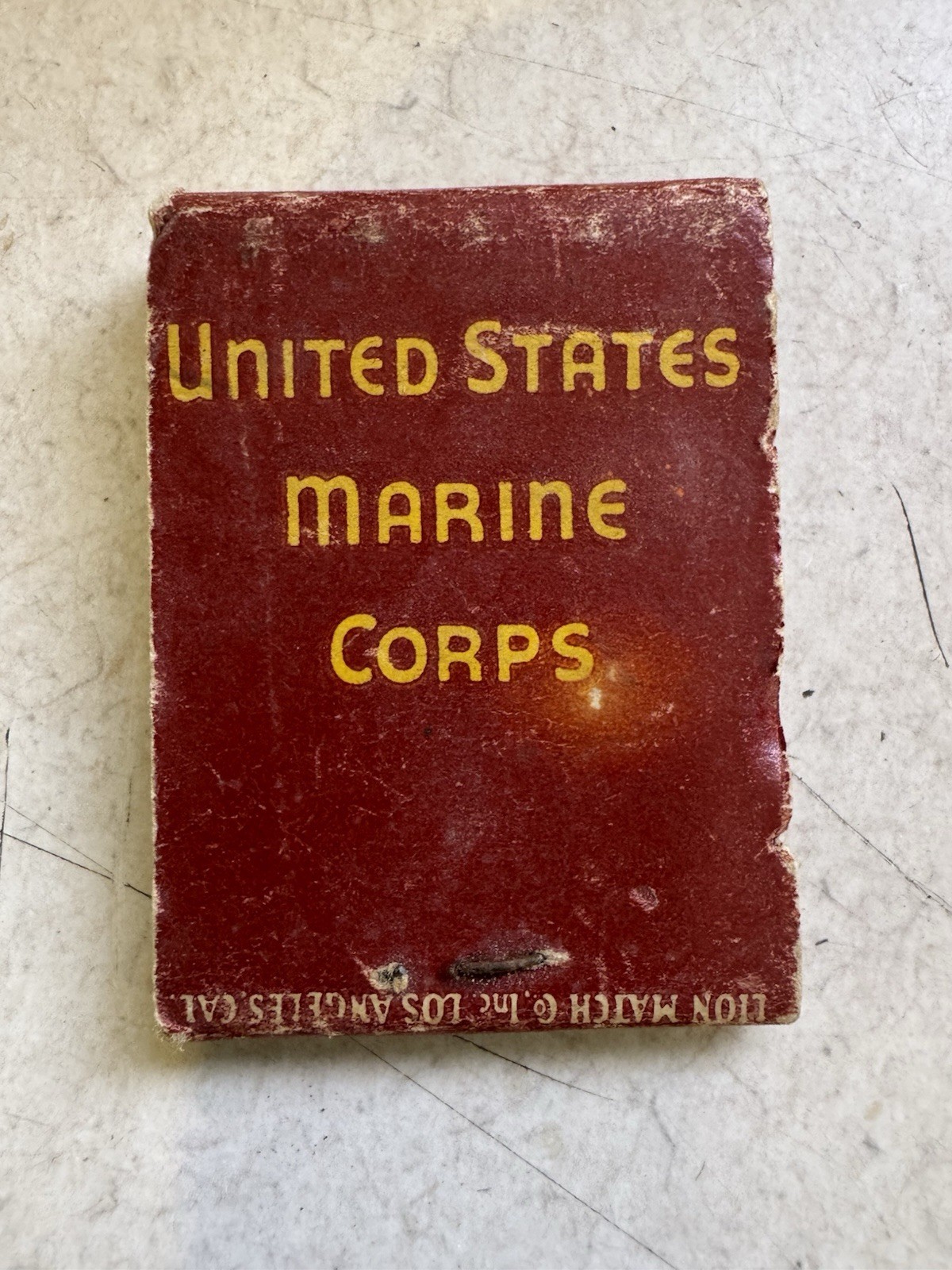 Rare Vintage U.S. Marines Matchbook Only 1 Missing Lion Match Co United States